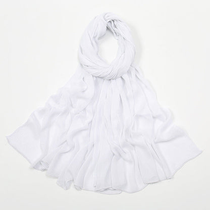 Curling Rayon Wrinkle Scarf Women&