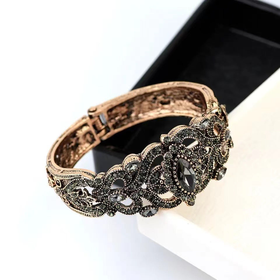 Vintage Bracelet Alloy Fashion Gray And Lake Blue Limorista