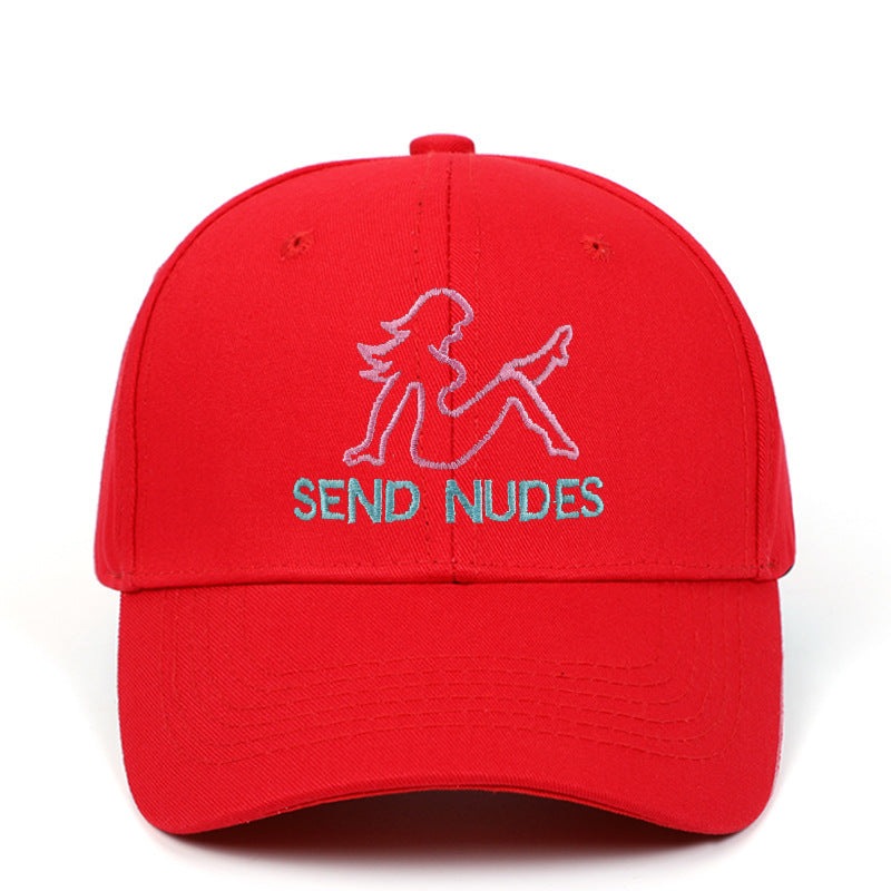 SEND NUDES embroidered baseball cap Limorista