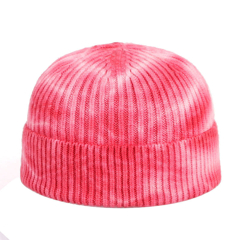 Tie-dye printed knitted hat Limorista
