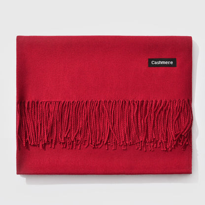And Winter New Ladies Shawl Monochrome Cashmere Variety Warm Classic Scarf Scarf Scarf Limorista