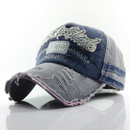 Old worn-out baseball cap 1969 letter hat Limorista