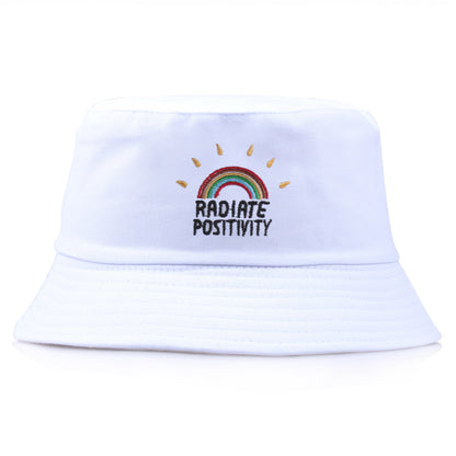 Fashion rainbow embroidered fisherman sun hat Limorista
