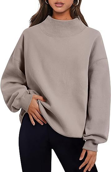 Pullover Sweatshirt Solid Color Loose Tops Round Neck Hoodie Women Thick Clothing Limorista
