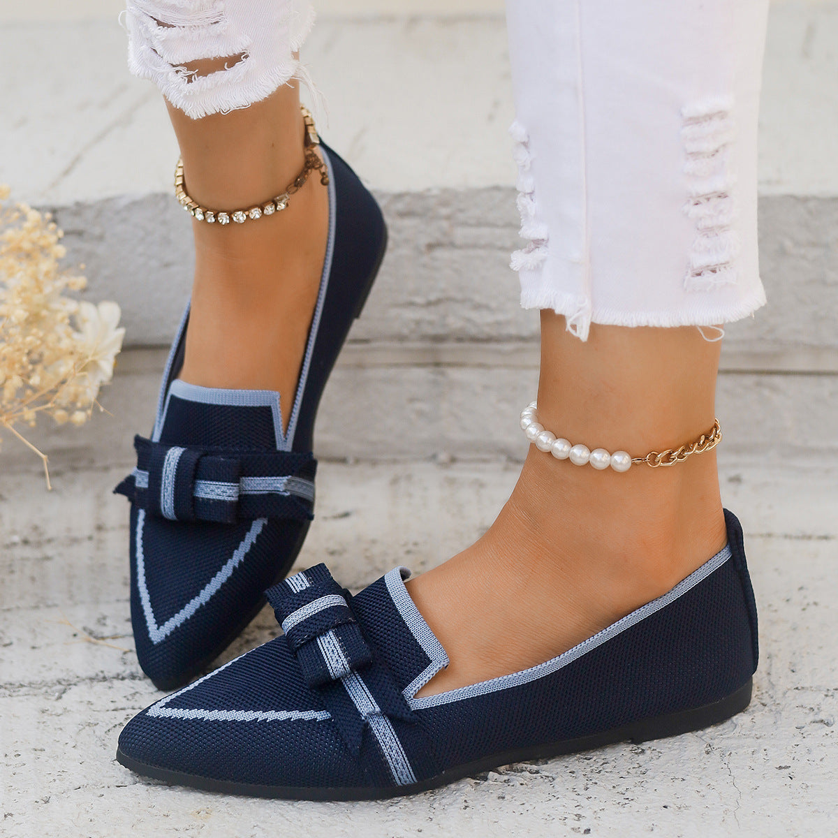 Casual And Comfortable Beautiful Bowknot Popular Element Shoes Limorista