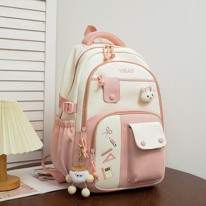 Large Capacity Fashion Color Contrast Stitching Korean Style Western Style Casual Bag Limorista