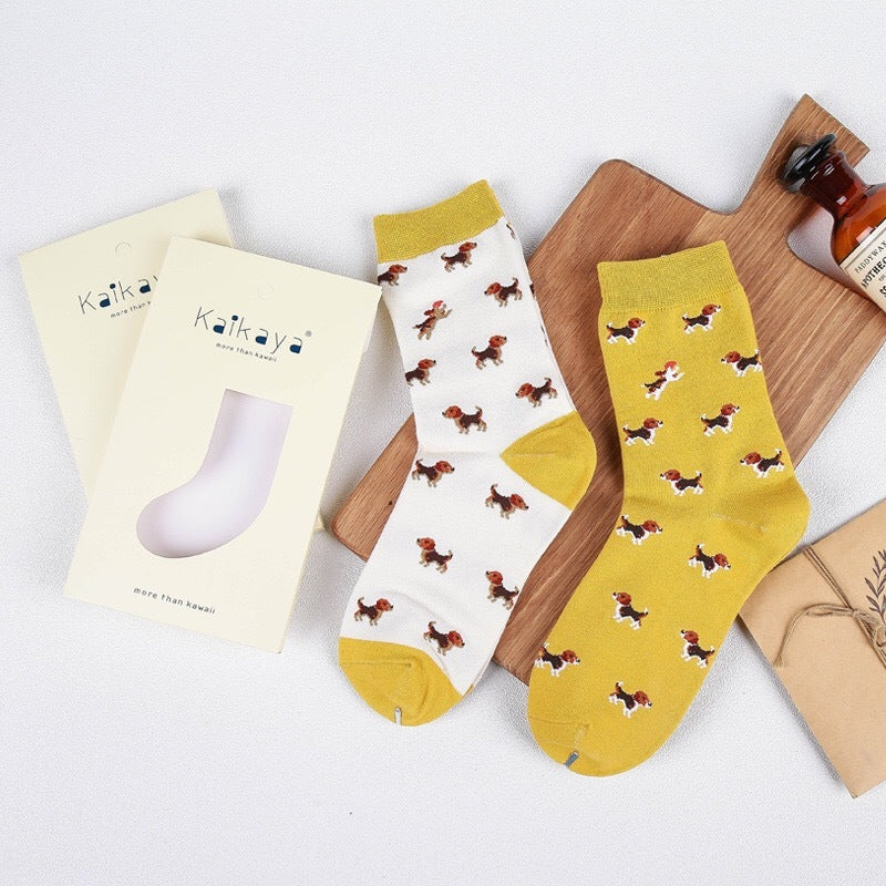 Animal life series men and women cotton neutral socks Limorista