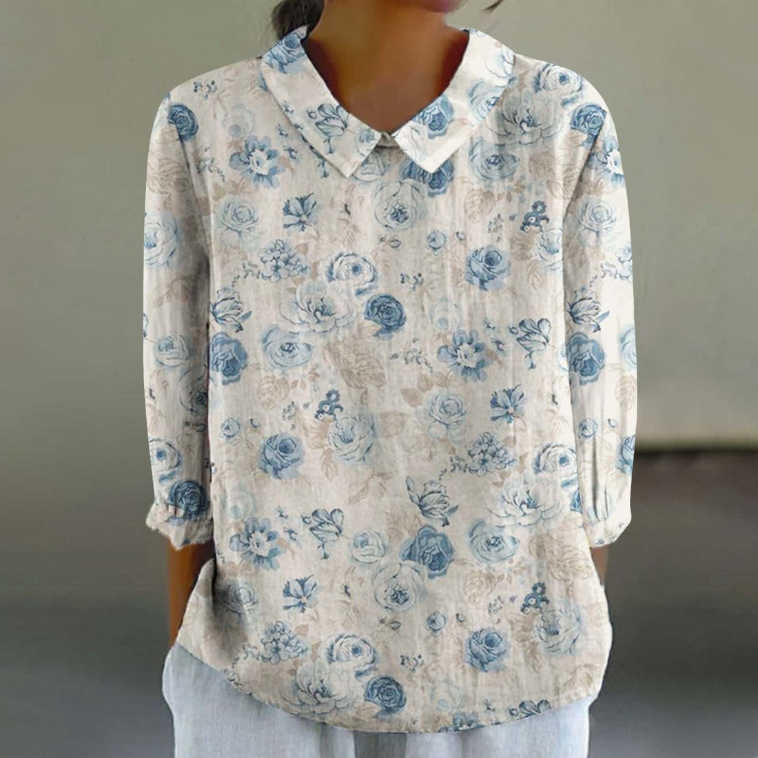 Creative Retro Chinese Style Floral Print Shirt Limorista