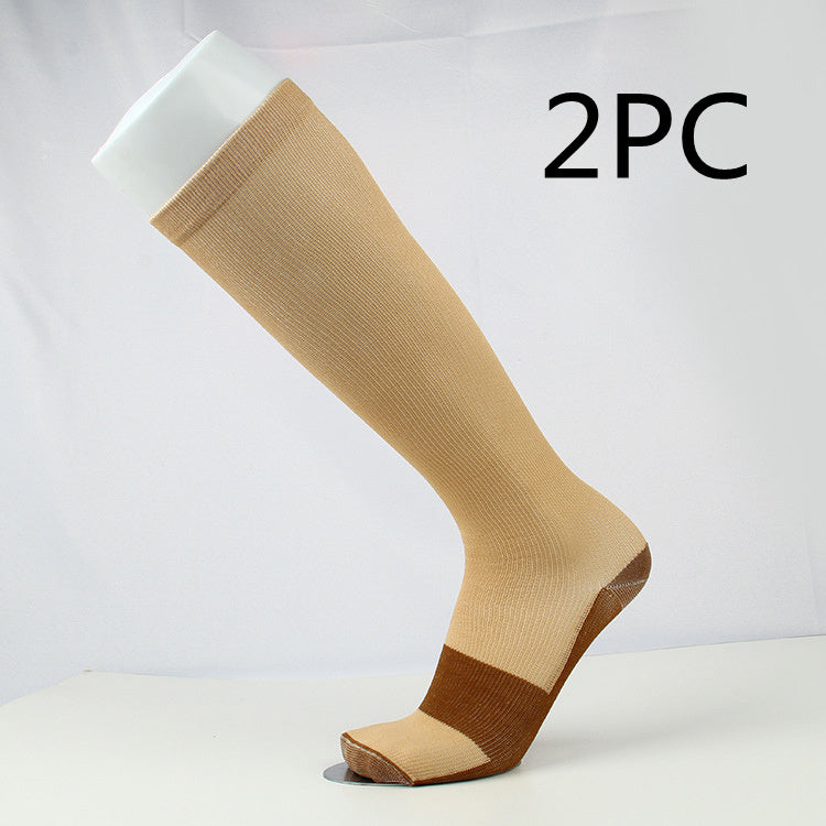 Copper Fiber Long Tube Compression Socks Limorista