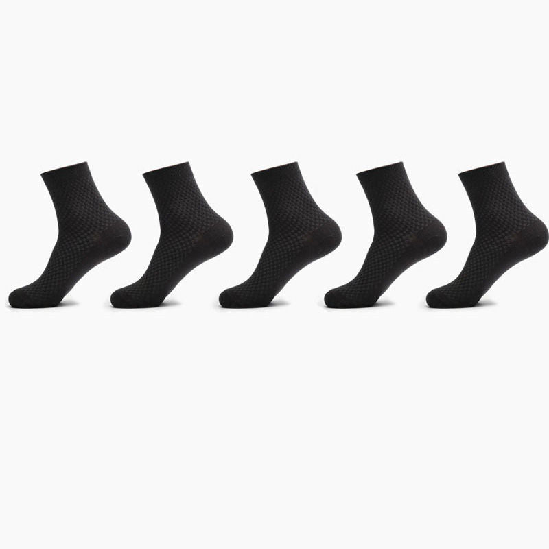 Bamboo Fiber Men Socks Business Breathable Male Limorista