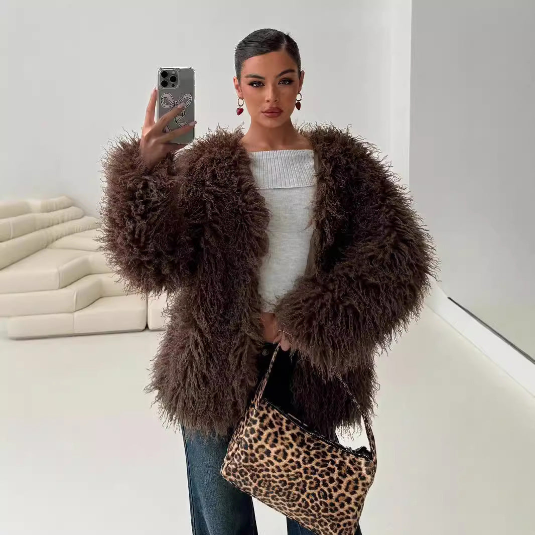 Coat Faux Fur Jacket Limorista