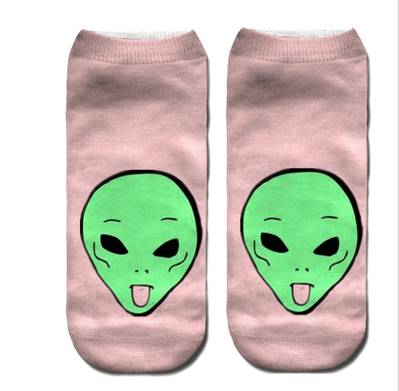 Popular Funny Unisex Short Socks 3D Cat Printed Anklet Socks Casual Socks Limorista