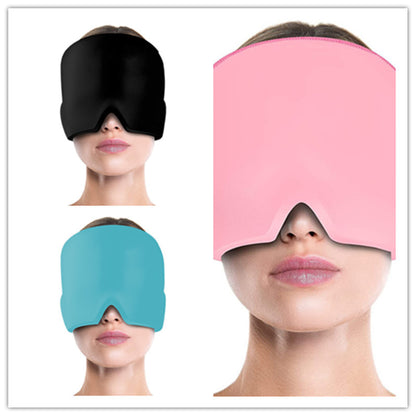 Ice Compress Headache Eye Mask Hat Relief For Migraines, Stress, And Tension Massage Tool Limorista