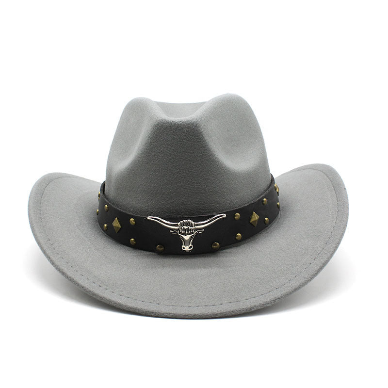 Polyester Retro Jazz Western Cowboy Hat Limorista