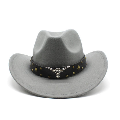 Polyester Retro Jazz Western Cowboy Hat Limorista