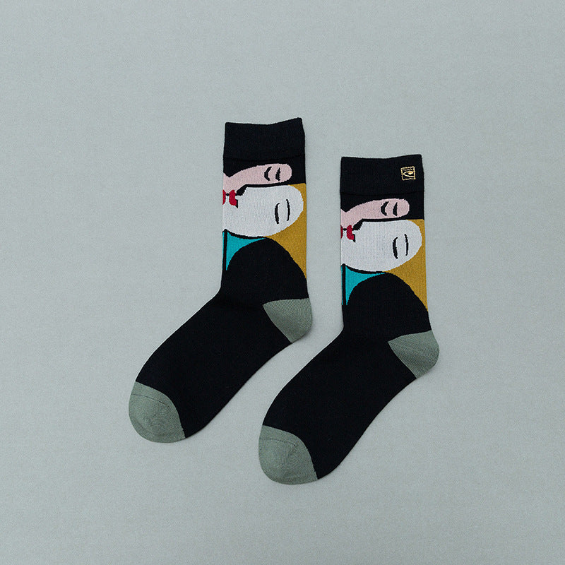Retro Mid tube socks street art skateboard socks Limorista