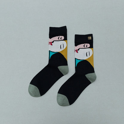 Retro Mid tube socks street art skateboard socks Limorista