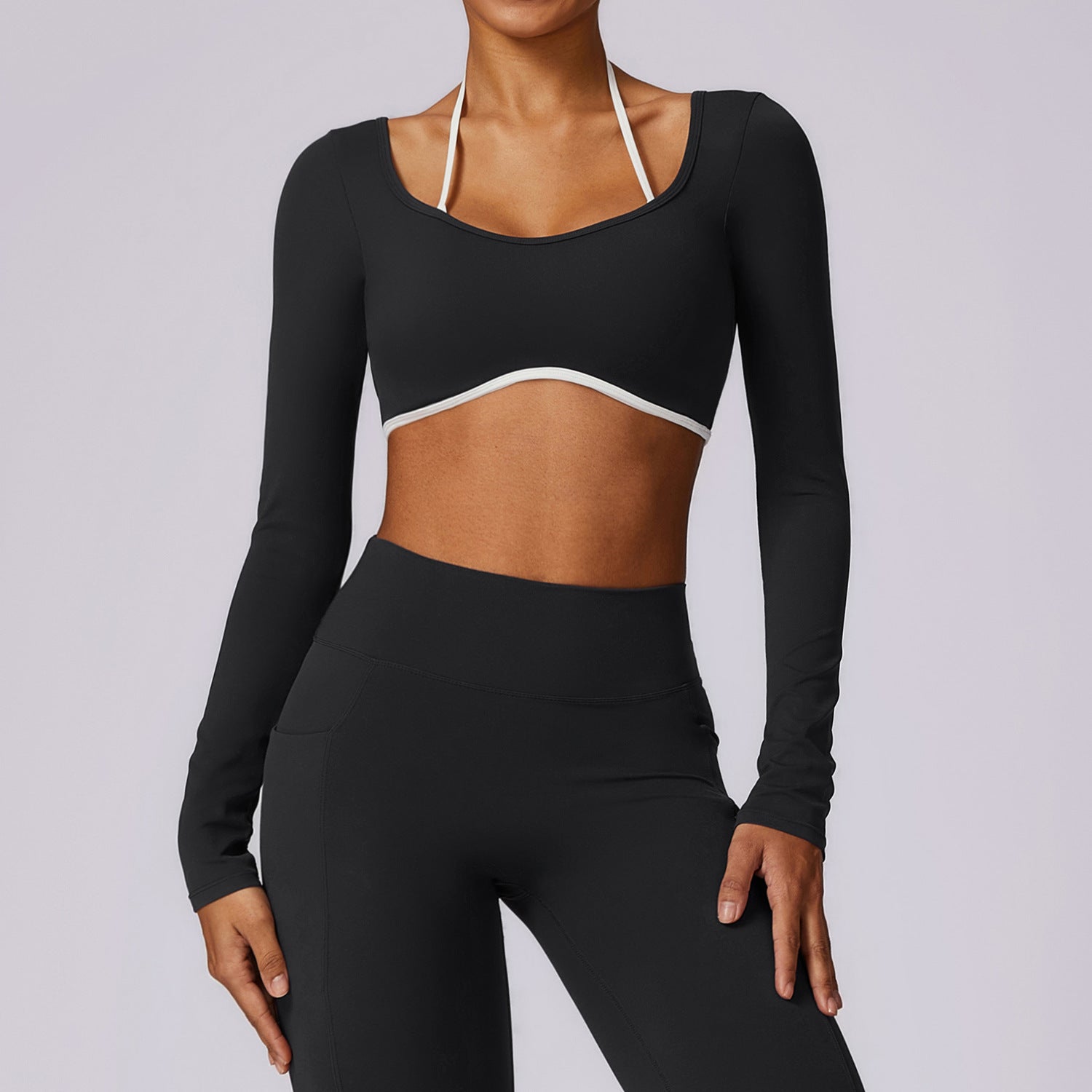 Quick-drying Beauty Back Yoga Clothing Top Long Sleeve Running Exercise T-shirt Long Sleeve Workout Clothes Limorista