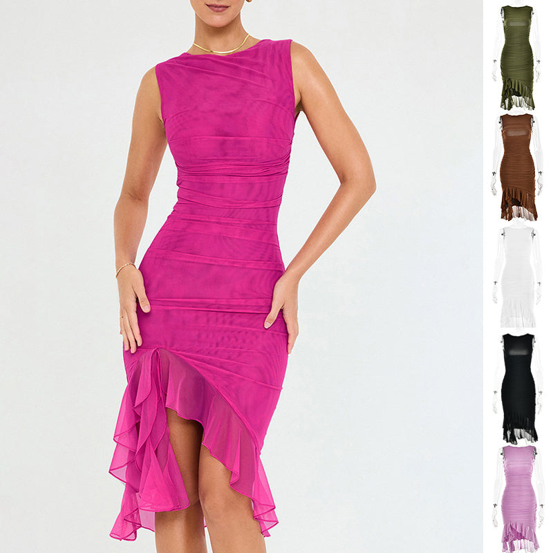 Summer Slim Skinny Sleeveless Dress For Women Fashion Party Club Dresses Limorista