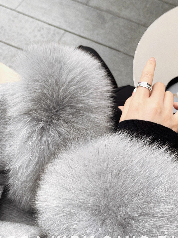 Fox Fur Double-sided Cashmere Coat Limorista