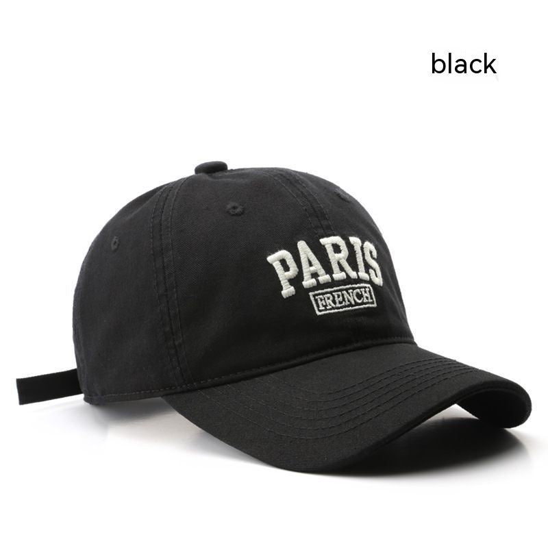 Personalized Washed Letter Embroidered Duckbill Hat Limorista