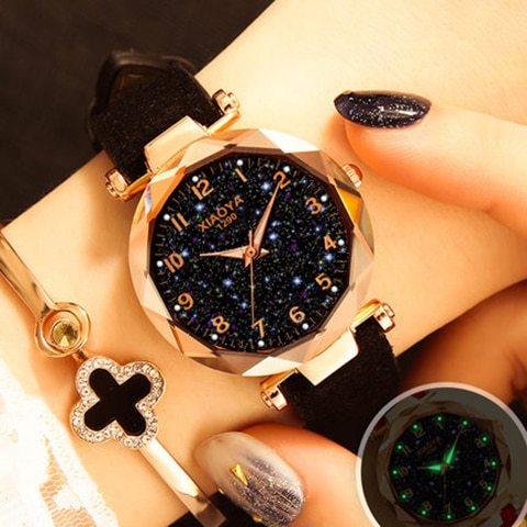 Mode Frauen Uhren Beste Verkaufen Star Sky Zifferblatt Uhr Luxus Rose Gold frauen Armband Quarz Handgelenk Uhren Neue dropshipping Limorista