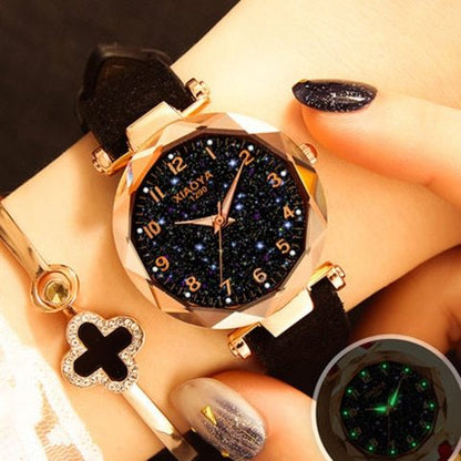Mode Frauen Uhren Beste Verkaufen Star Sky Zifferblatt Uhr Luxus Rose Gold frauen Armband Quarz Handgelenk Uhren Neue dropshipping Limorista
