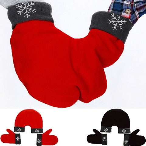 Couple Lovers Gloves Polar Fleece Sweethearts Thicken Winter Warm Lining Glove Christmas Gift Lovers Mittens Limorista