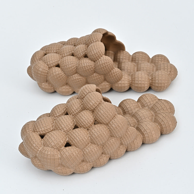 New Summer Fashion Massage Mesh  Bubble  Bathroom Slides Home Indoor Anti-Skid Shoes Limorista