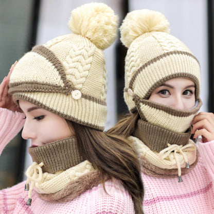Fleece Thickened Warm Cycling Ear Protection Wool Hat Limorista