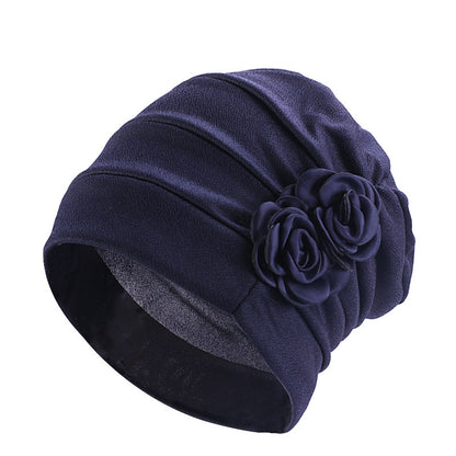 Ethnic Headscarf Chemotherapy Two Flower Headgear Limorista