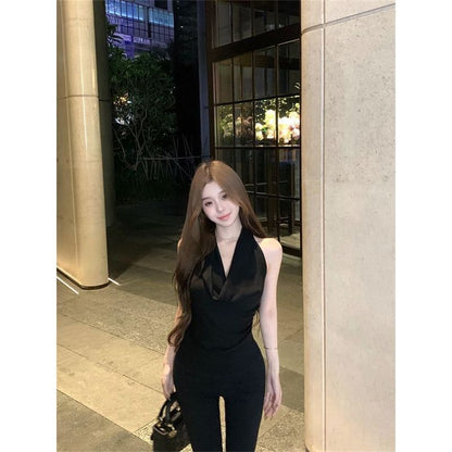 Off-the-shoulder Slim-fit All-matching Short Top Limorista