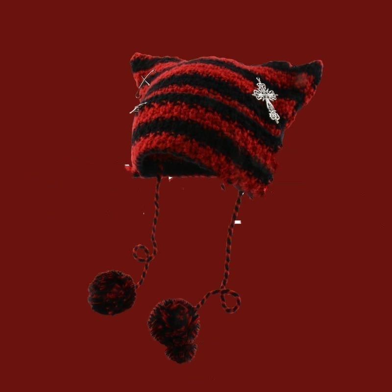 Korean Cute Thermal Head Cover Woolen Cap Limorista