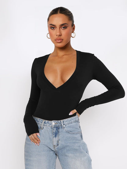 Fashionable All-match Short Long Sleeve Women Limorista