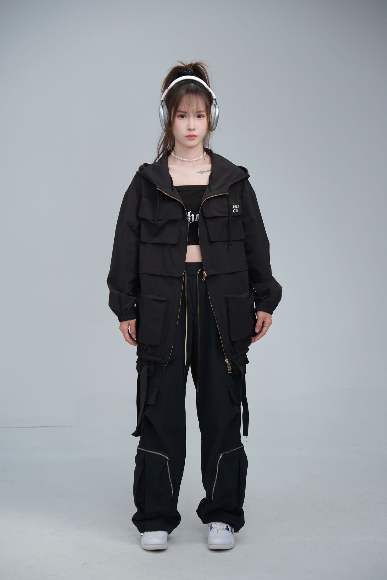Removable Two-way Workwear Jacket Windproof Waterproof Multi-pocket Limorista