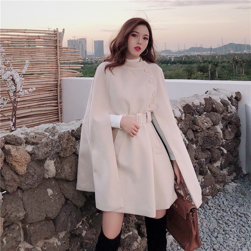 All-match Cloak Woolen Coat Autumn And Winter Limorista