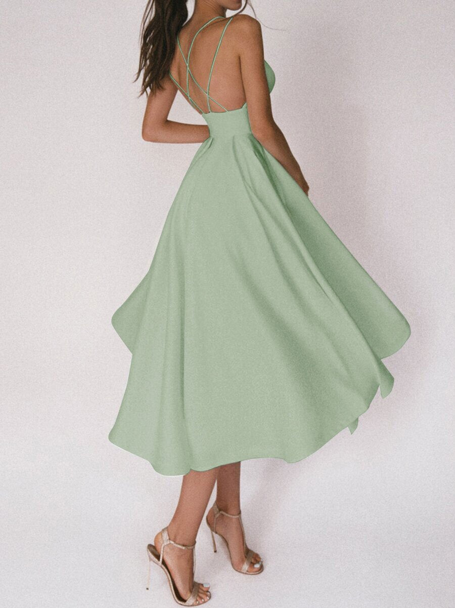 Sexy V-neck Suspender Dress Summer Fashion A-Line Long Dresses For Women Limorista
