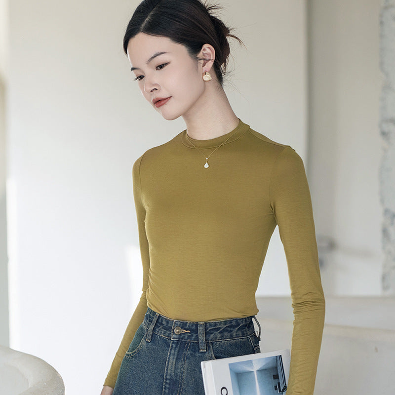 Turtleneck Bottoming Shirt Women&