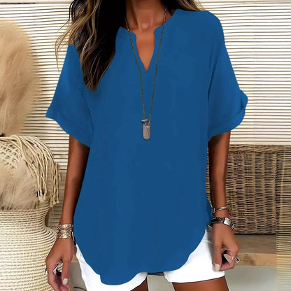 Summer Loose Solid Color Women&