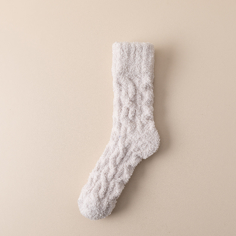 Coral Fleece Socks Women&
