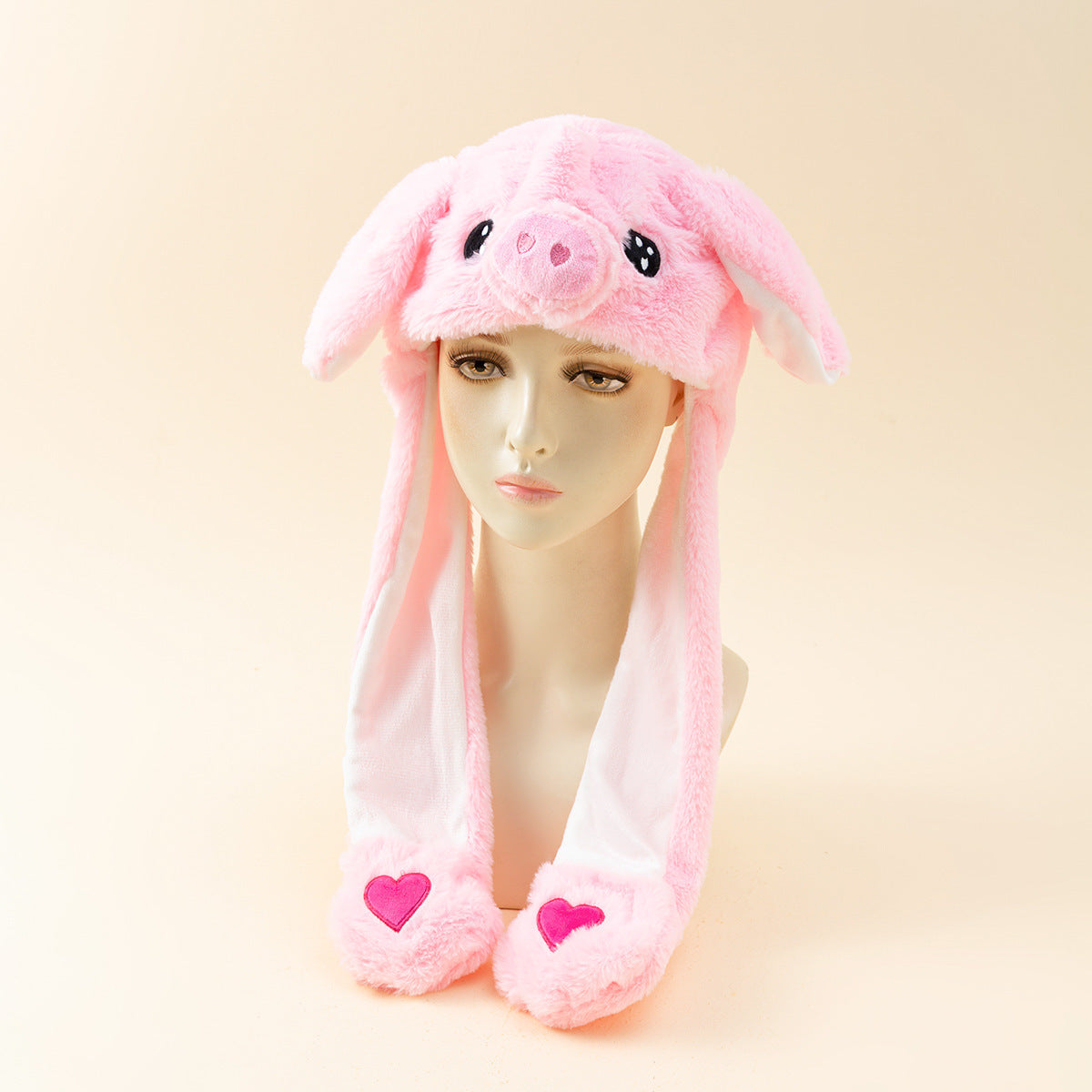 Autumn And Winter Cute Animal Plush Moving Ear Hat Limorista