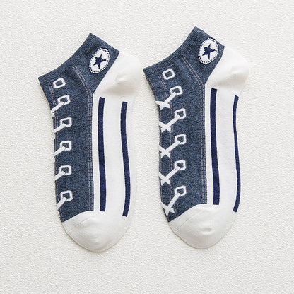 Combed Cotton Deodorant Breathable Boat Socks Limorista