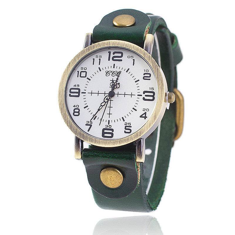 Belt Retro Neutral Watch European And American Digital Women&