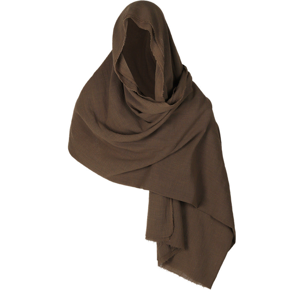 Halloween Medieval Cotton Scarf Cape Wanderer Cloak Limorista
