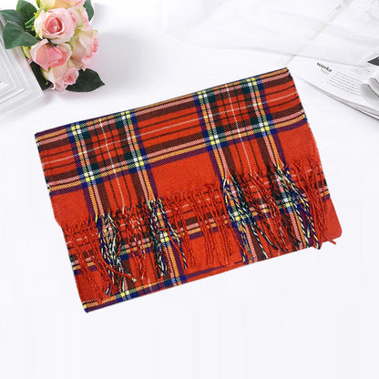 Autumn And Winter British Style Plaid Scarf Winter Limorista