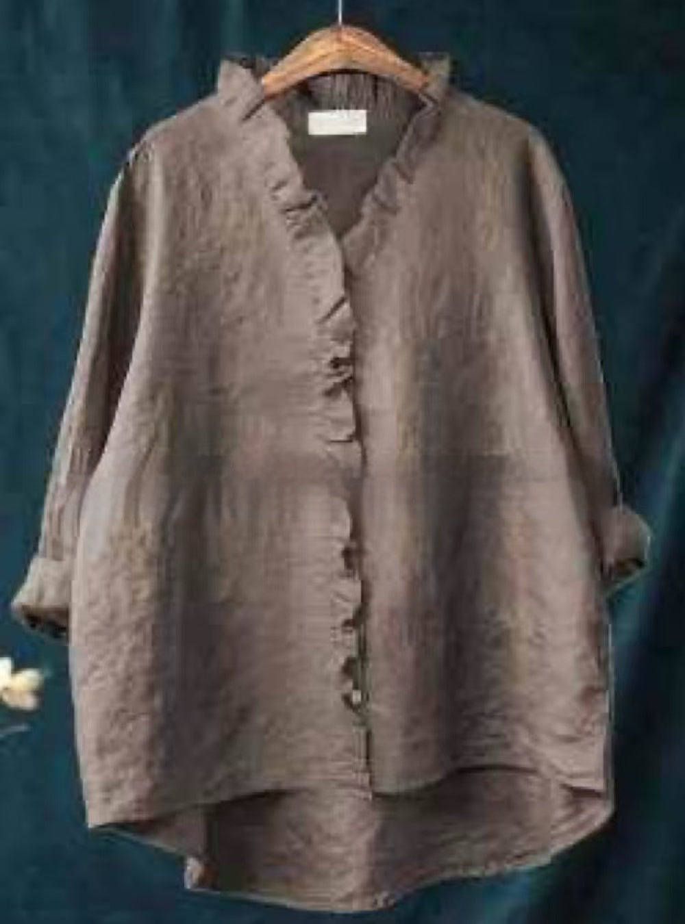 Loose Print Crew Neck Casual Plus Size Women&