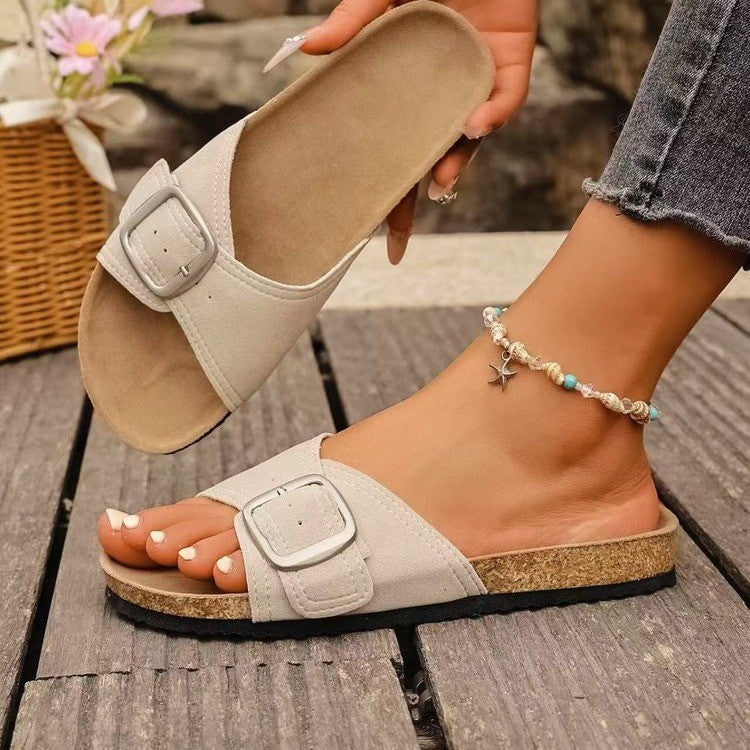Summer New European And American Fashion Belt Buckle Open Toe Sandals Women Limorista