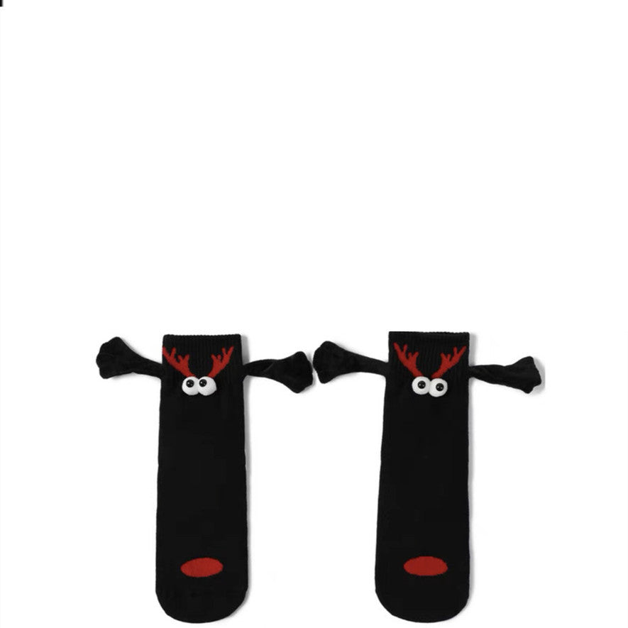 Couple Magnetic Handle Cute Hand Socks Christmas Limorista