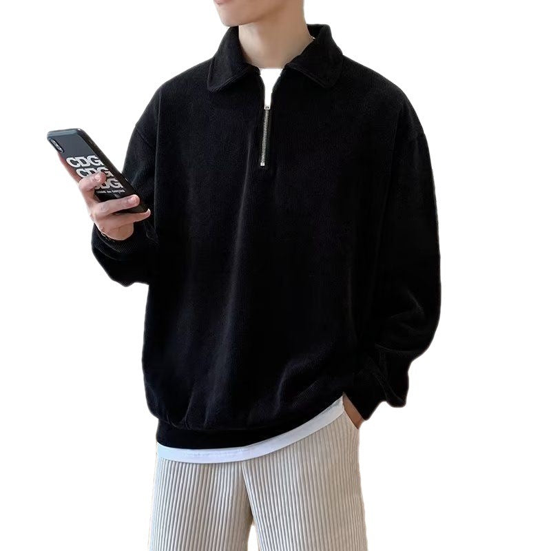 British Solid Color Hoodie Men Limorista