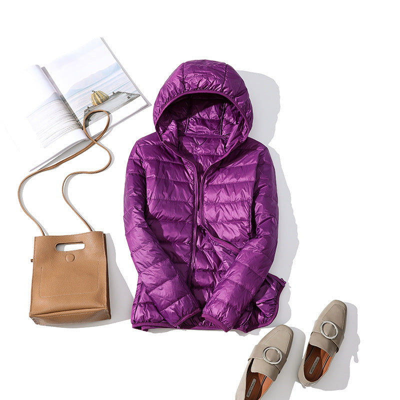 Lightweight Korean casual plus size short hooded jacket Limorista